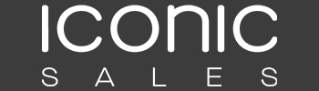 ICONIC Sales Logo weiss auf dunklem Hintergrund
