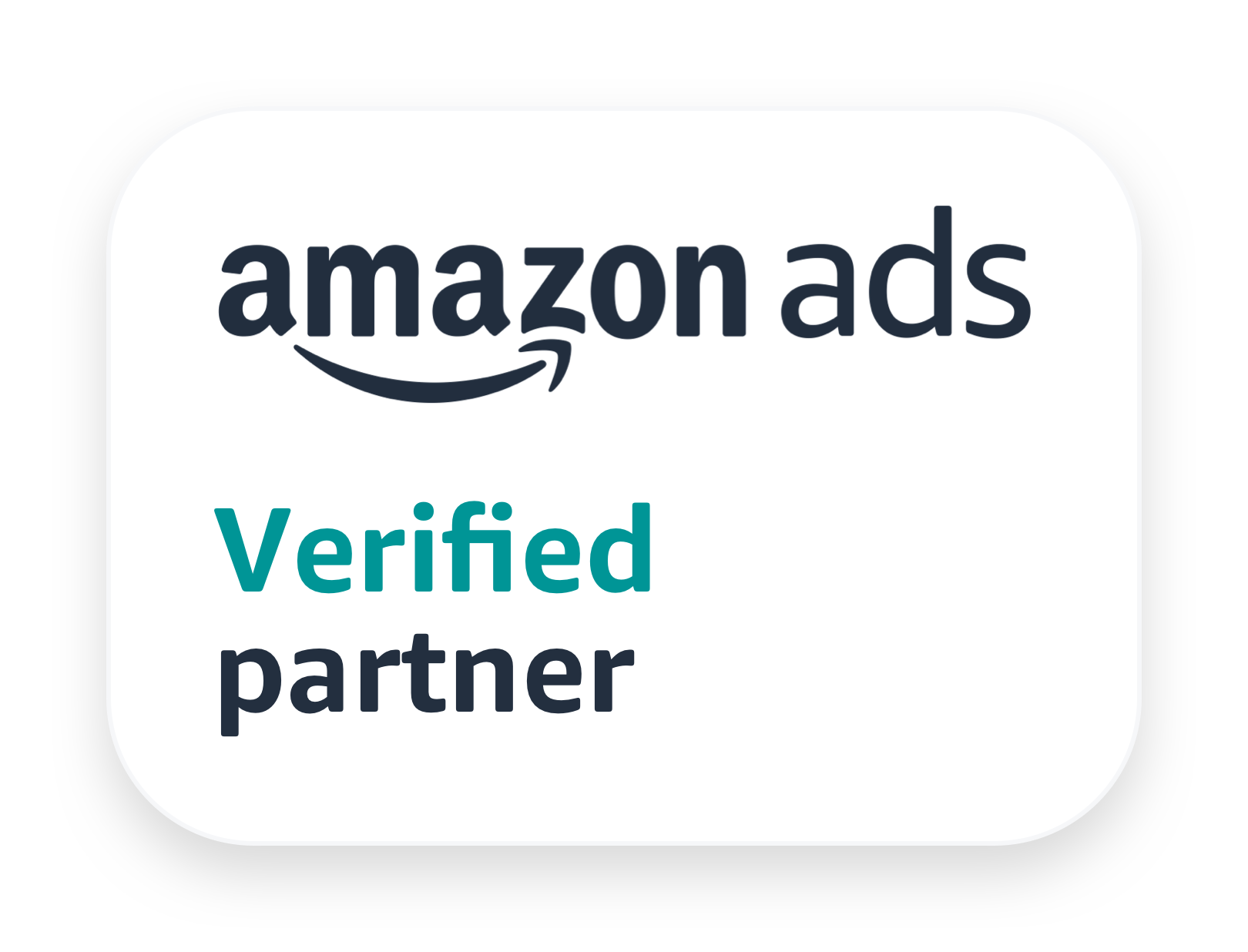 Certificate Amazon ads verified partner
