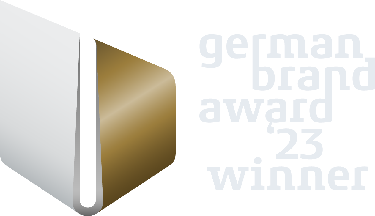 German brand award 23 winner certificate white